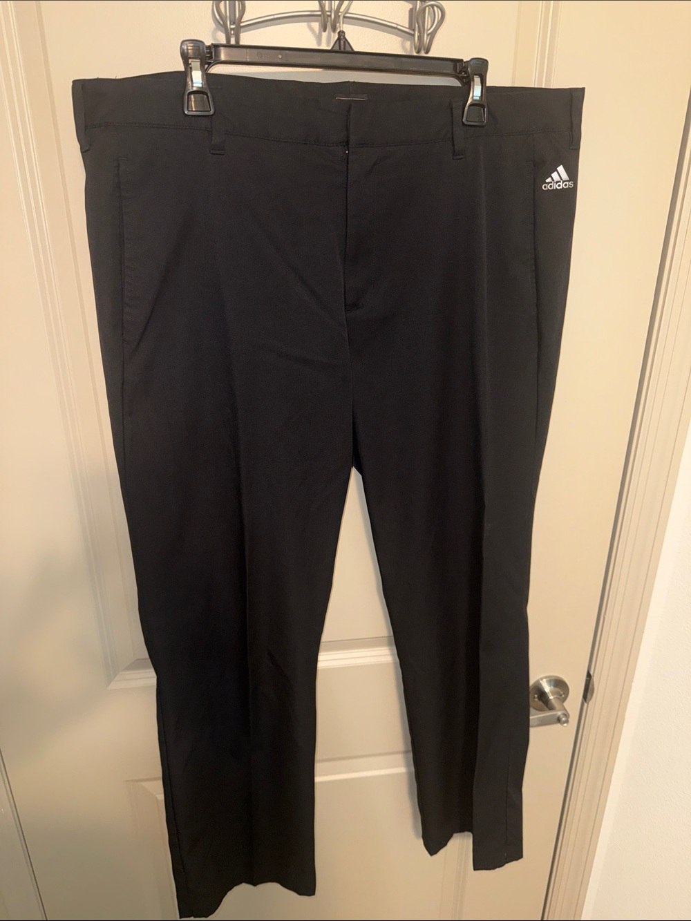 adidas Men’s Black Straight-Leg Golf Chinos 38x32